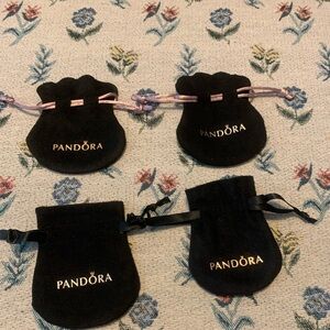 X SOLD X 4 Pandora drawstring gift bags